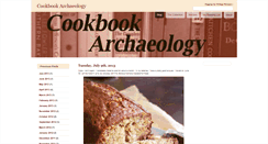 Desktop Screenshot of cookbookarchaeology.com
