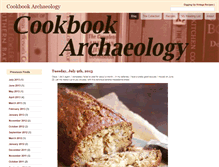 Tablet Screenshot of cookbookarchaeology.com